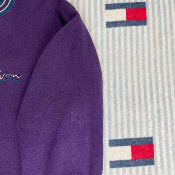 Vintage Champion Reverse Weave embroidered Spellout crewneck sweatshirt - Picture 8 of 11